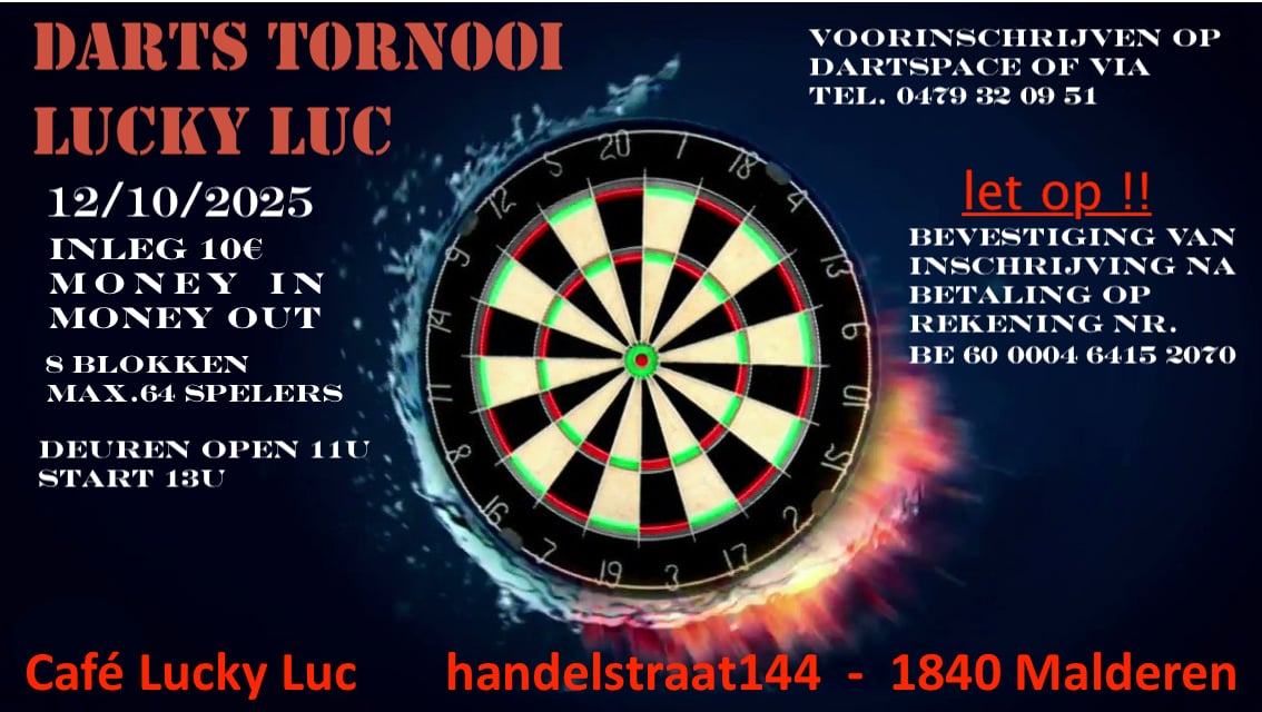 Tournament logo or poster Maandelijks tornooi Lucky Luc | Cafe Lucky Luc