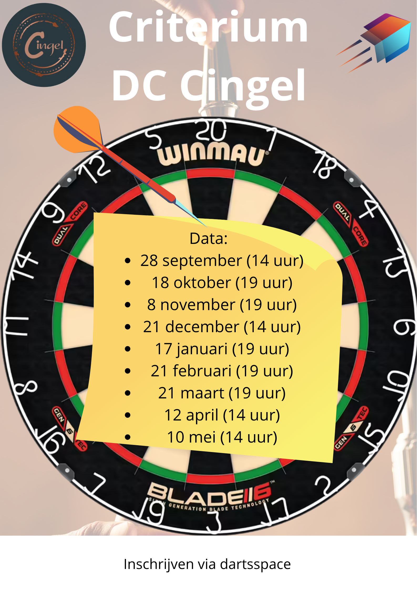 Tournament logo or poster de cingel criterium 4 | de cingel